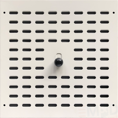 Vetracia mriežka uzatvárateľná MU 340x340mm BIELA