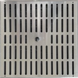 Vetracia mriežka uzatvárateľná MU 600x600mm NEREZ brúsený