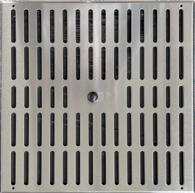 Vetracia mriežka uzatvárateľná MU 600x600mm NEREZ brúsený