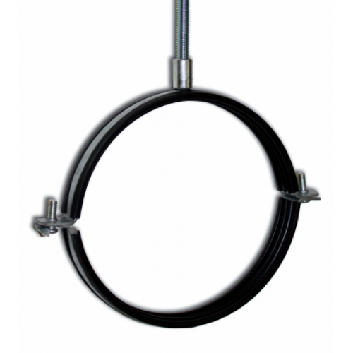 Držiak na potrubie z pozinkovanej ocele s gumovým tesnením