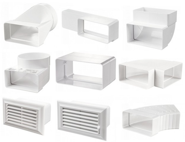 Rozbočky k plastovým potrubiam hranatým