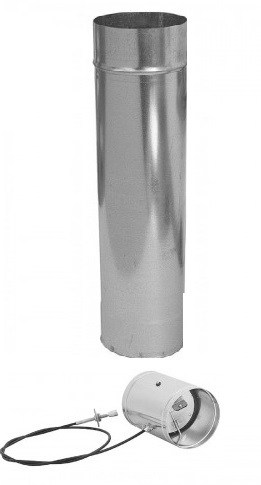 Rozvody vzduchu pozink potrubie hladké+klapky