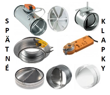 Spätné klapky a regulátory tlaku