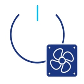 Ventilátory bez prídavných funcíí