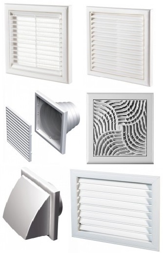 Hranaté plastové vetracie mriežky