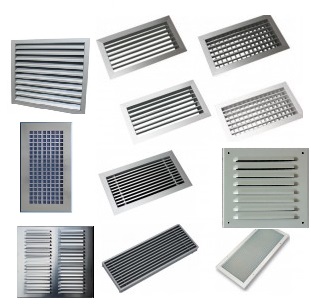Vetracie mriežky kovové a hliníkové