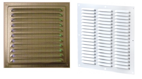 Vetracie mriežky kovové